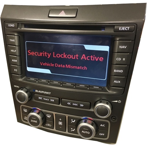 VE SERIES 1 E2 HSV SECURITY LOCKOUT ACTIVE